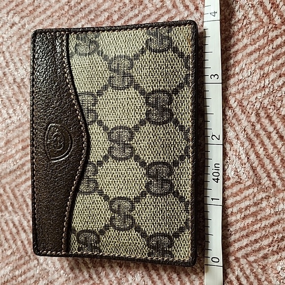 Gucci dark brown Leather Card Holder - Picture 4 of 11